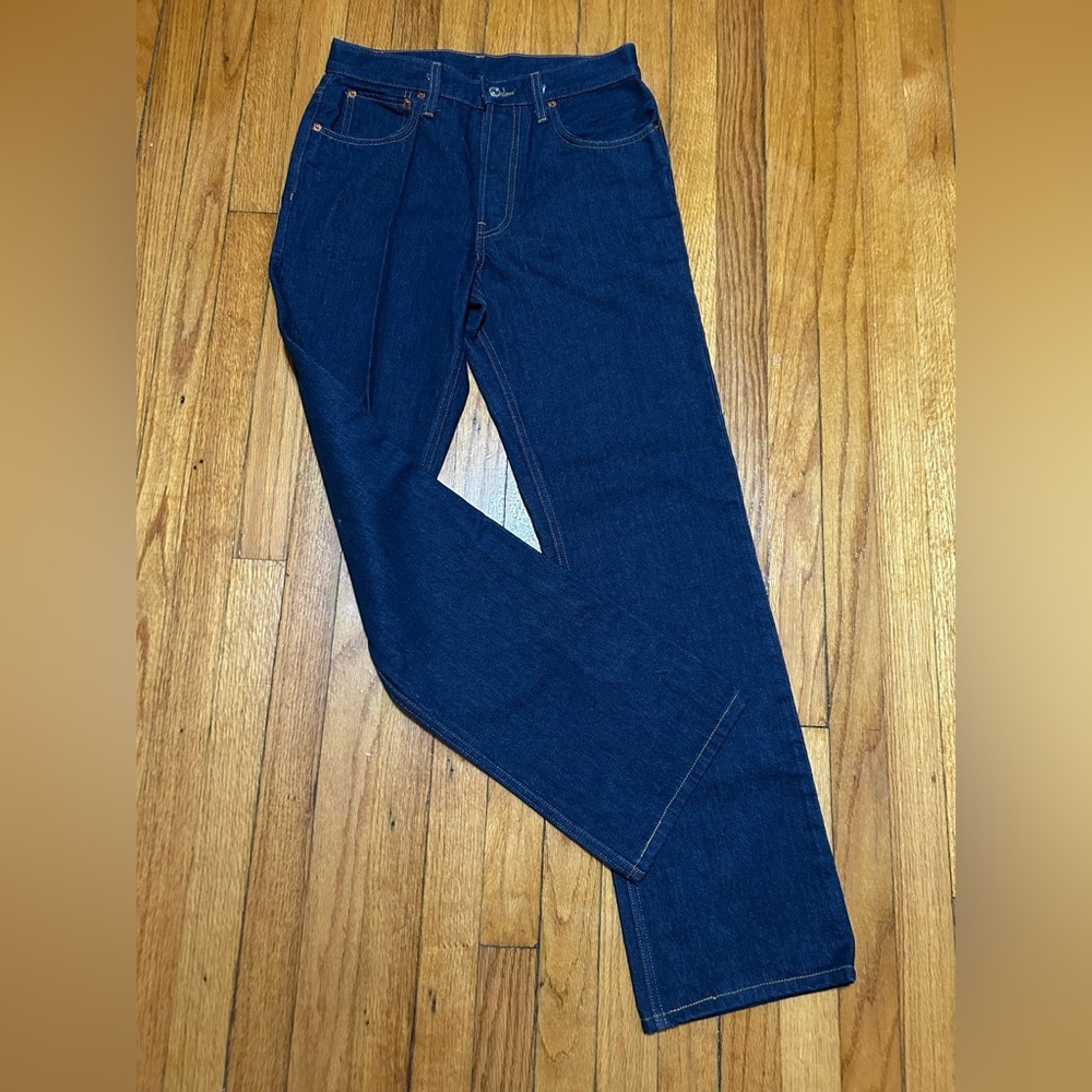 RE/DONE 70S‎ HIGH RISE STRAIGHT BUTTON FLY Selvedge Jeans Sz 26/4